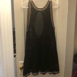 Black Knit Cover Up Dress